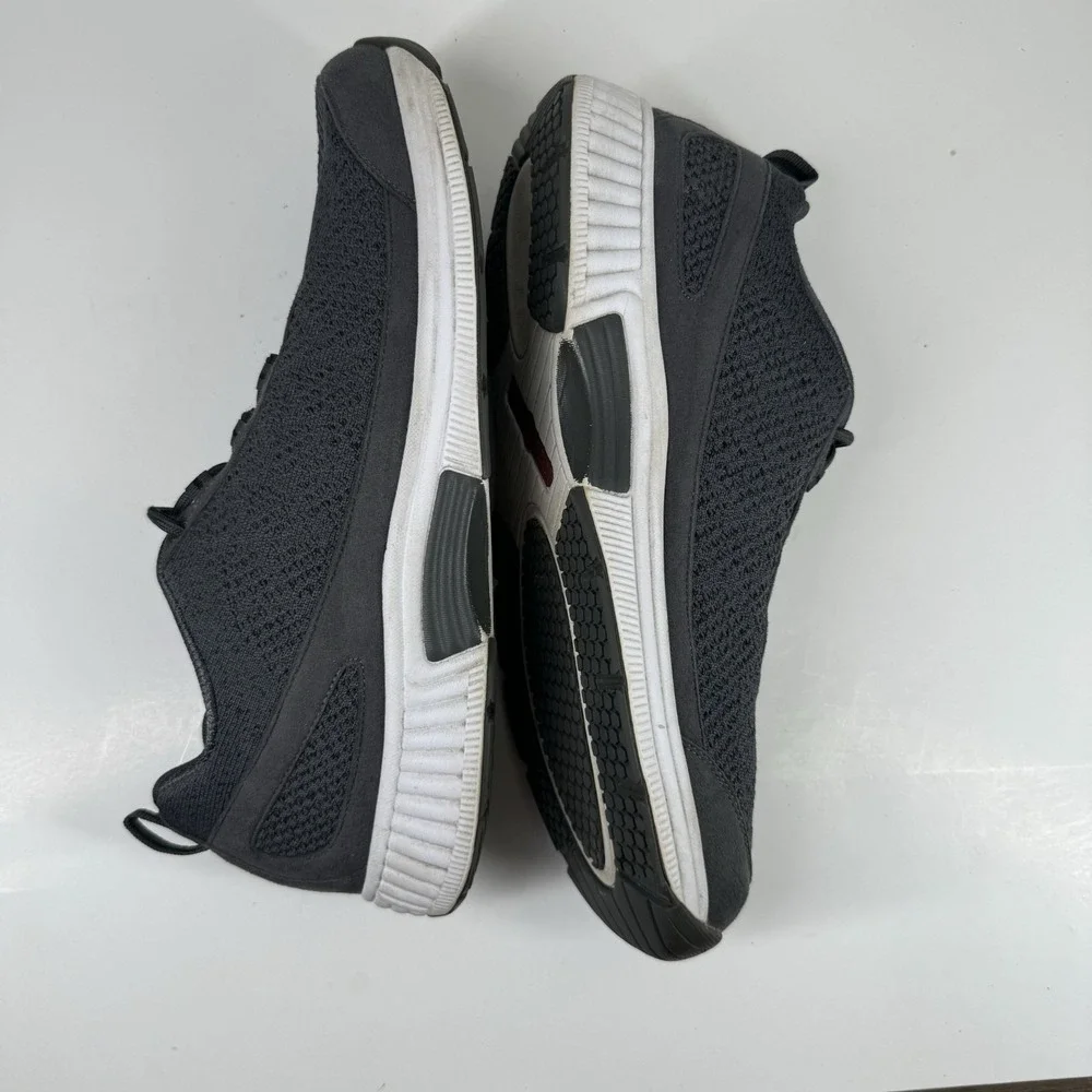 Orthofeet Lava Stretch Knit Men's US 11.5D Dark Grey Orthopedic Walking Sneakers